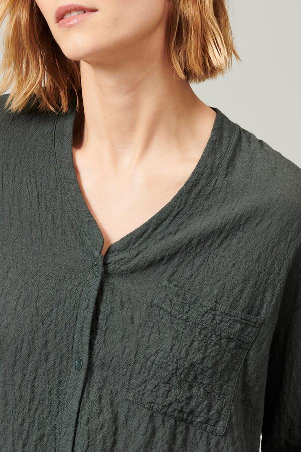 Transit Par Such Camicia stondata in goffrato di di misto lana stretch | 1013.CFDTRYP25 – Transit Italia