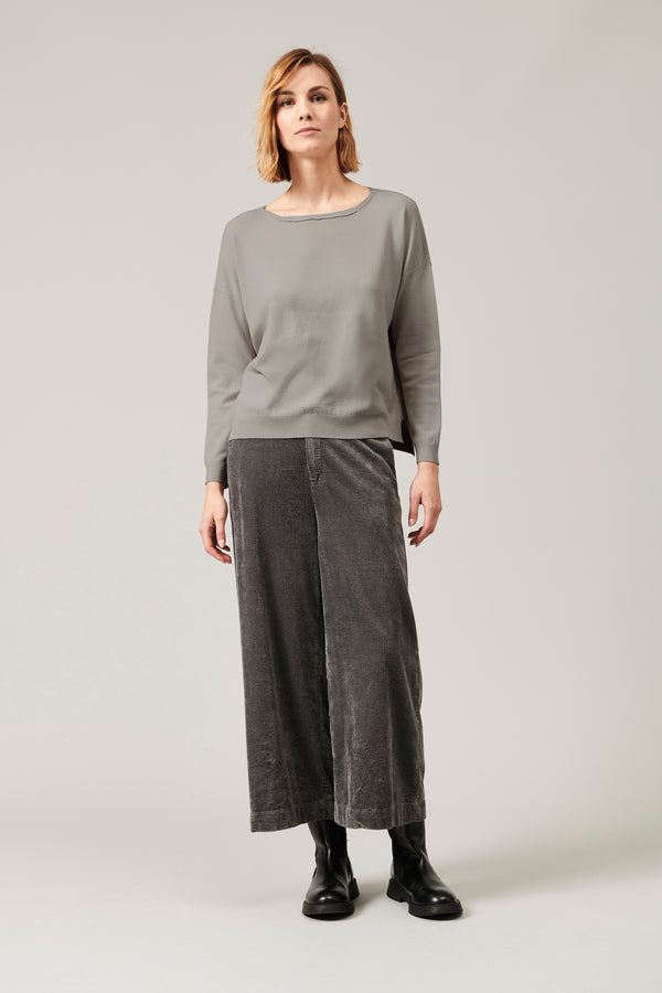 Transit Par Such Maglia oversize in viscosa e lana. linea a scatola collo a barchetta – Transit Acquista Ora