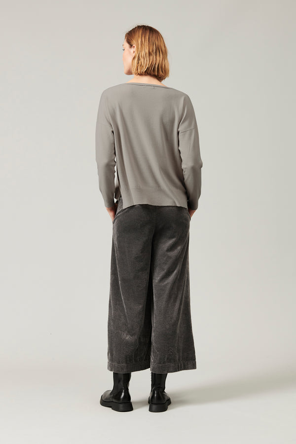Transit Par Such Maglia oversize in viscosa e lana. linea a scatola collo a barchetta – Transit Acquista Ora