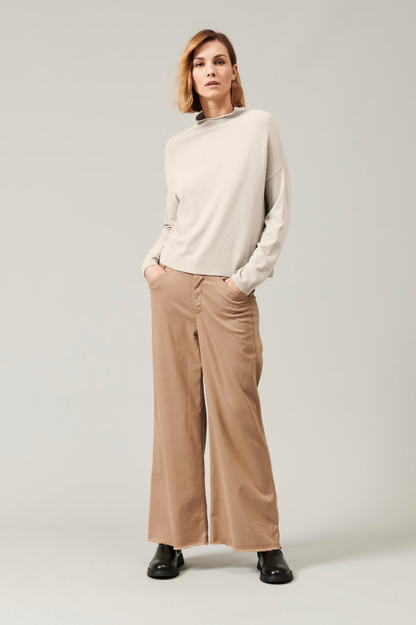 Transit Par Such Maglia oversize in viscosa e lana. linea a scatola collo a vulcano | – Transit Promozione Limitata