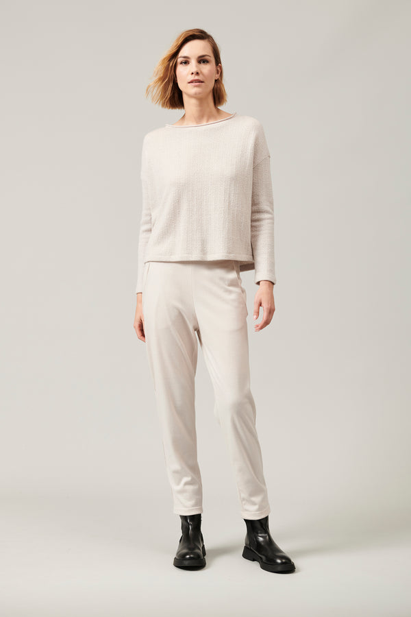 Transit Par Such Maglia di lana e viscosa jacquard microfantasia collo sbarcato e chius – Transit Shopping Online