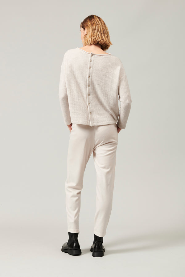 Transit Par Such Maglia di lana e viscosa jacquard microfantasia collo sbarcato e chius – Transit Shopping Online