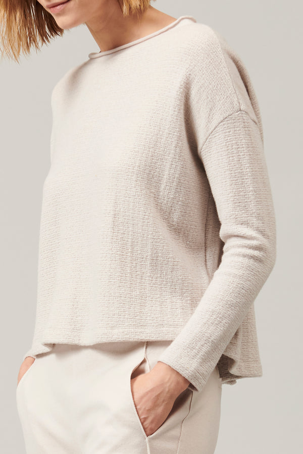 Transit Par Such Maglia di lana e viscosa jacquard microfantasia collo sbarcato e chius – Transit Shopping Online