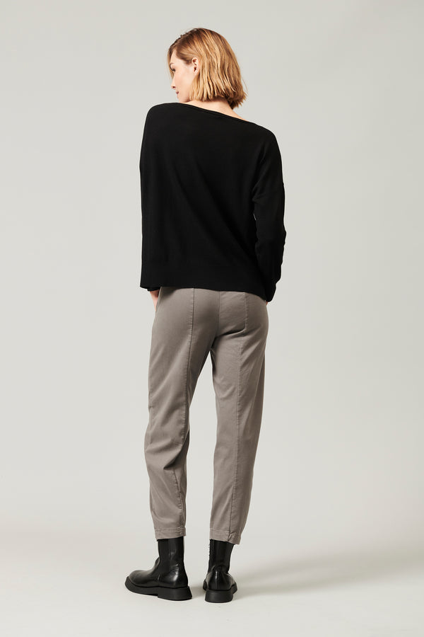 Transit Par Such Maglia oversize in viscosa e lana. linea a scatola collo a barchetta – Transit Affare Del Giorno