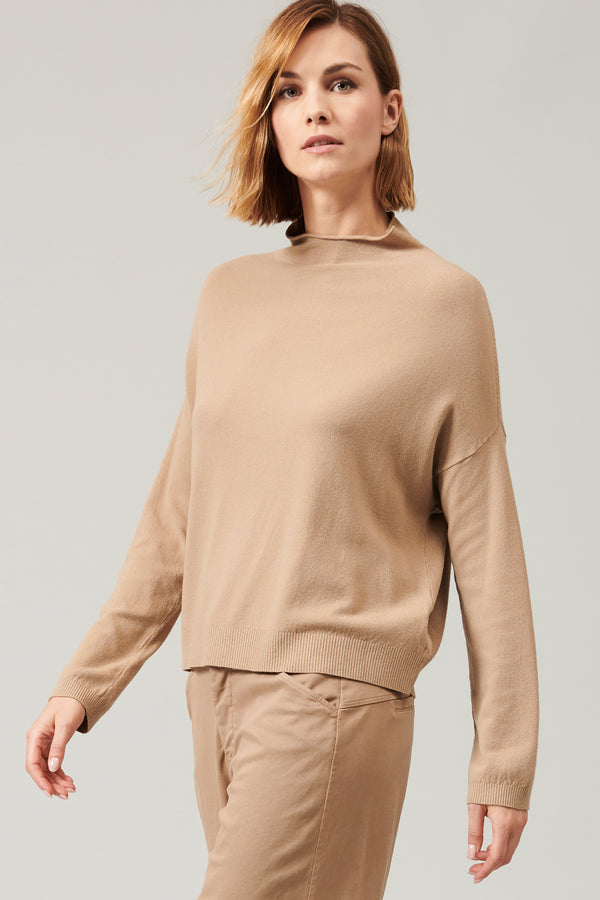 Transit Par Such Maglia oversize in viscosa e lana. linea a scatola collo a vulcano | – Transit Offerte
