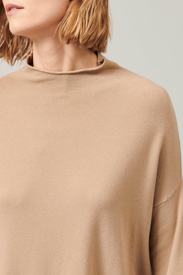 Transit Par Such Maglia oversize in viscosa e lana. linea a scatola collo a vulcano | – Transit Offerte
