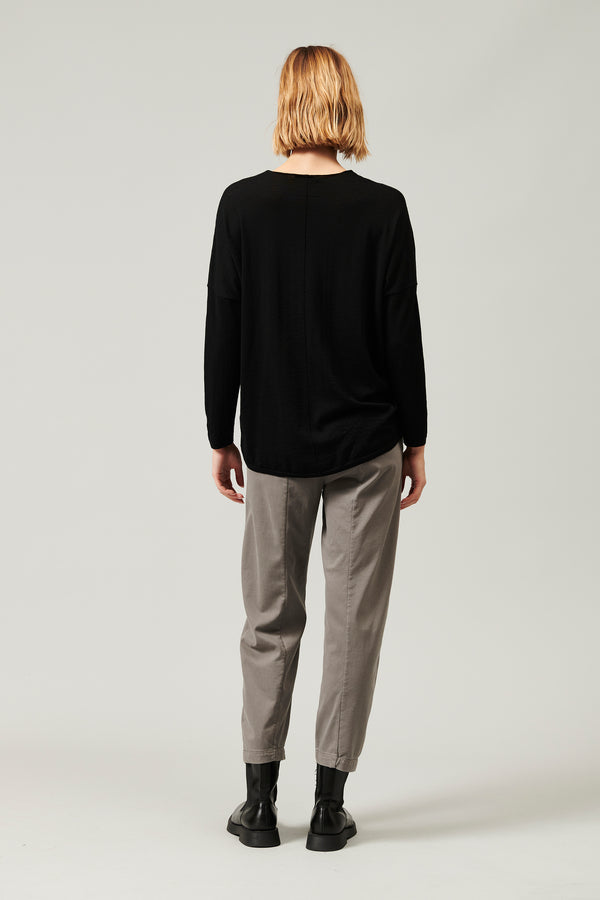 Transit Par Such Maglia oversize scollo a v in lana vergine 16 gage | 1013.CFDTRY18531. – Transit I Più Venduti