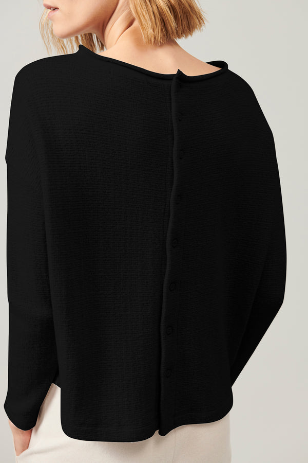 Transit Par Such Maglia di lana e viscosa jacquard microfantasia collo sbarcato e chius – Transit Negozio