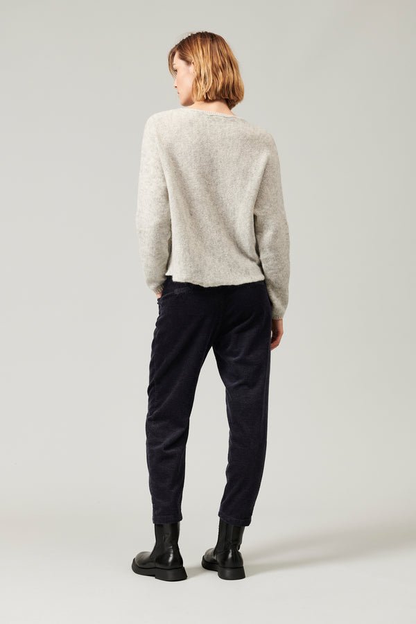 Transit Par Such Maglia oversize in alpaca misto lana. scollo a barchetta | 1013.CFDTRY – Transit In Saldo