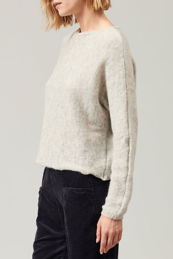 Transit Par Such Maglia oversize in alpaca misto lana. scollo a barchetta | 1013.CFDTRY – Transit In Saldo