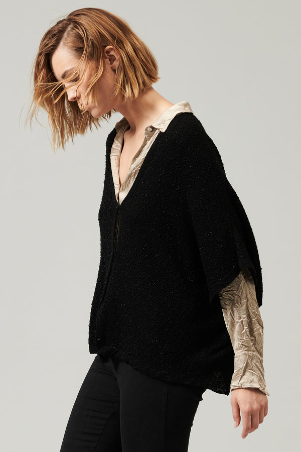 Transit Par Such Cardigan oversize con scollo a v e maniche a kimono con possibilità d – Transit Nuova