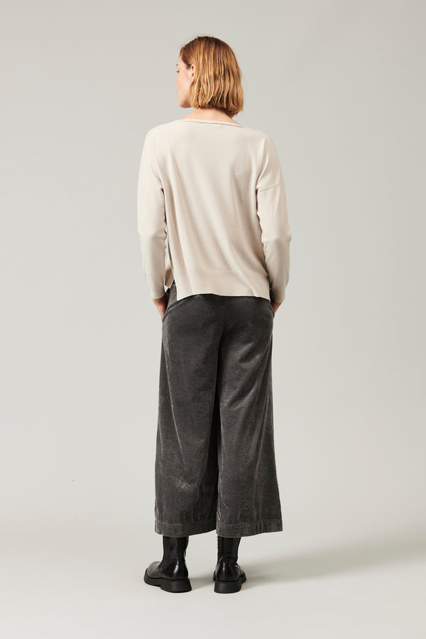 Transit Par Such Maglia oversize in viscosa e lana. linea a scatola collo a barchetta – Transit 2025