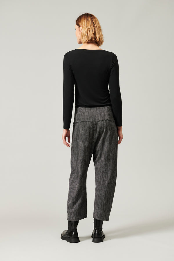 Transit Par Such Pantalone cavallo basso con baschina alta profilata in maglia a contra – Transit Shopping Online