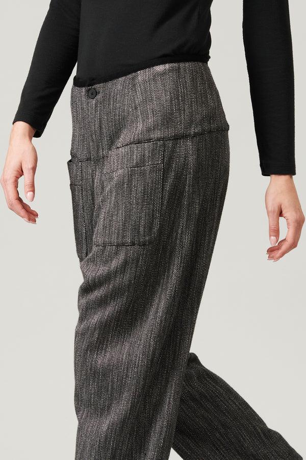 Transit Par Such Pantalone cavallo basso con baschina alta profilata in maglia a contra – Transit Shopping Online