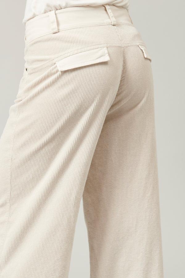 Transit Par Such Pantalone a palazzo in velluto a coste di viscosa e cotone stretch | 1 – Transit Affare Del Giorno