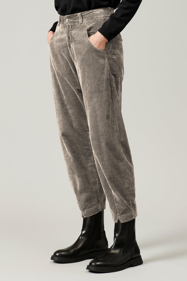 Transit Par Such Pantalone comfort fit in velluto a coste di viscosa e cotone stretch | – Transit Convenienza