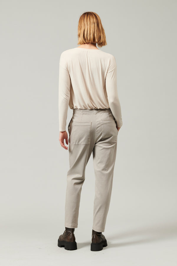 Transit Par Such Pantalone in modal-tencel elasticizzato con vestibilità morbida al bac – Transit Presa