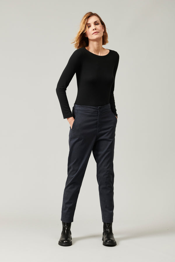Transit Par Such Pantalone slim fit in raso di cotone stretch | 1013.CFDTRYR275.05 – Transit Economico