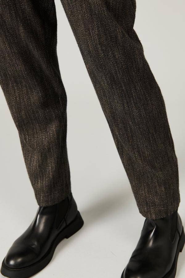 Transit Par Such Pantalone comfort fit con elastico dietro in microfantasia di misto la – Transit Hotsell