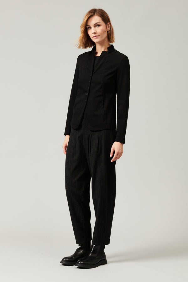 Transit Par Such Giacca con collo alla coreana in tencel modal e cotone stretch | 1013 – Transit Saldi Di Fabbrica