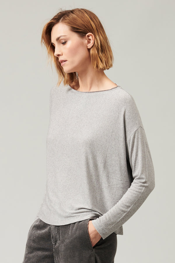 Transit Par Such T-shirt vestibilità over in costina di jersey misto modal. indossabile – Transit 2025
