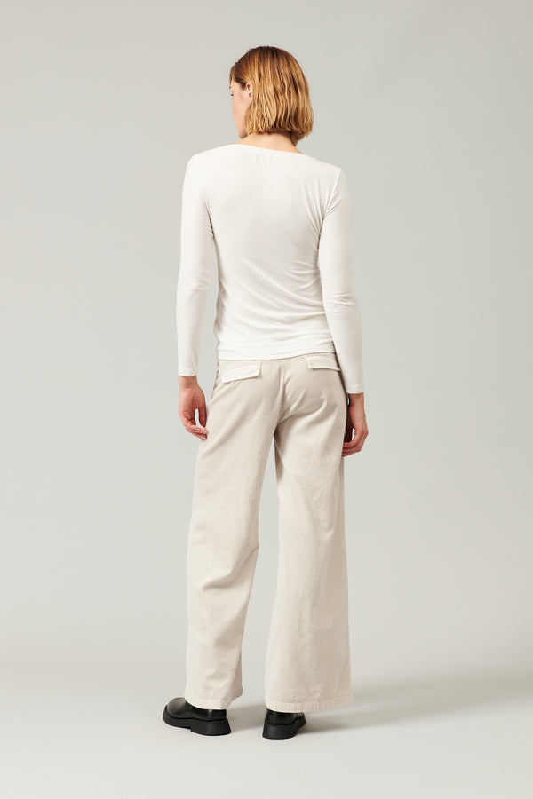 Transit Par Such T-shirt scollo a v slim fit in jersey di modal stretch | 1013.CFDTRYI1 – Transit Vendita