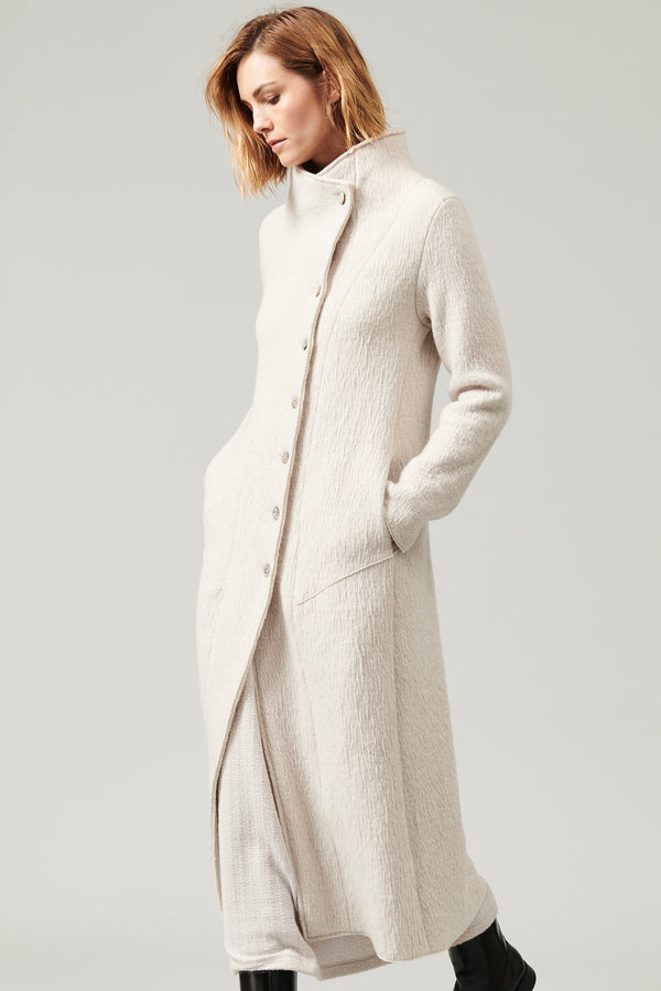 Transit Par Such Cappotto lungo slim fit in maglia di lana cotta | 1013.CFDTRYX332.01 – Transit Promozione