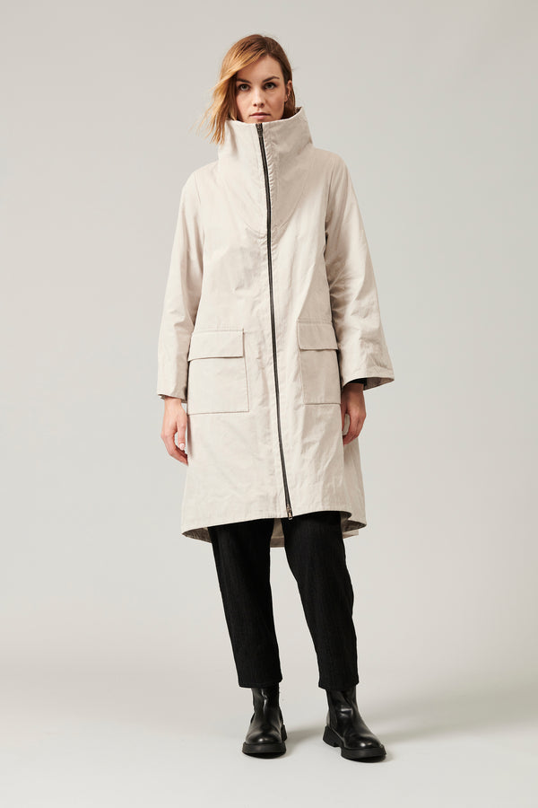 Transit Par Such Giaccone outwear zippato di cotone e nylon water repellent foderato co – Transit Spedizione Gratuita