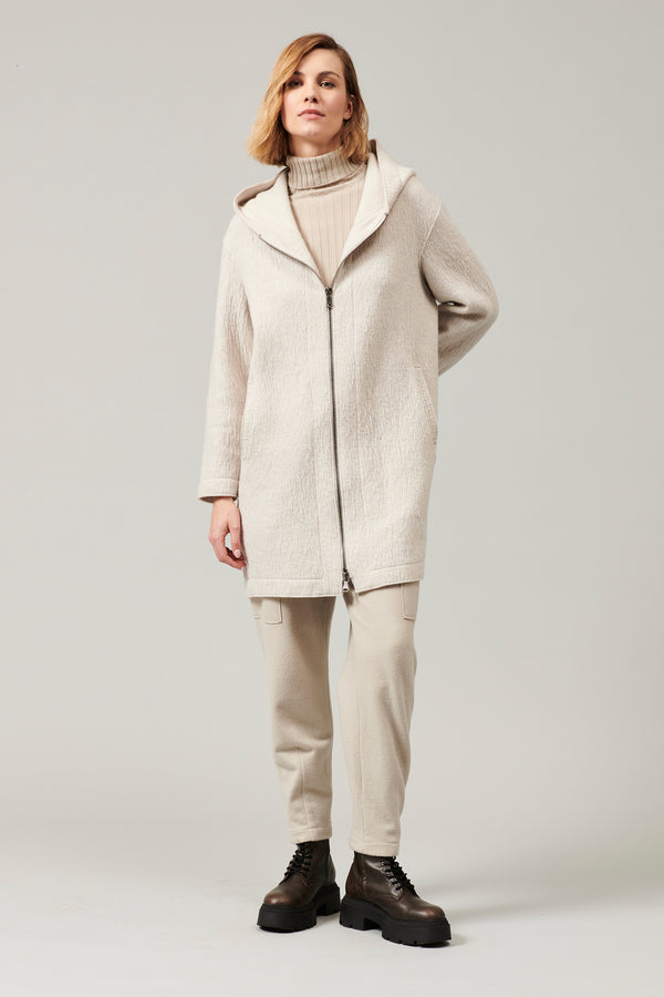 Transit Par Such Giaccone comfort fit con cappuccio in lana cotta | 1013.CFDTRYX334.01 – Transit Qualità Garantita