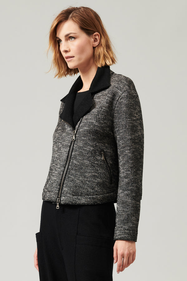 Transit Par Such Chiodo di maglia in misto lana zip doppio cursore esterno in fantasia – Transit Super Saving Price