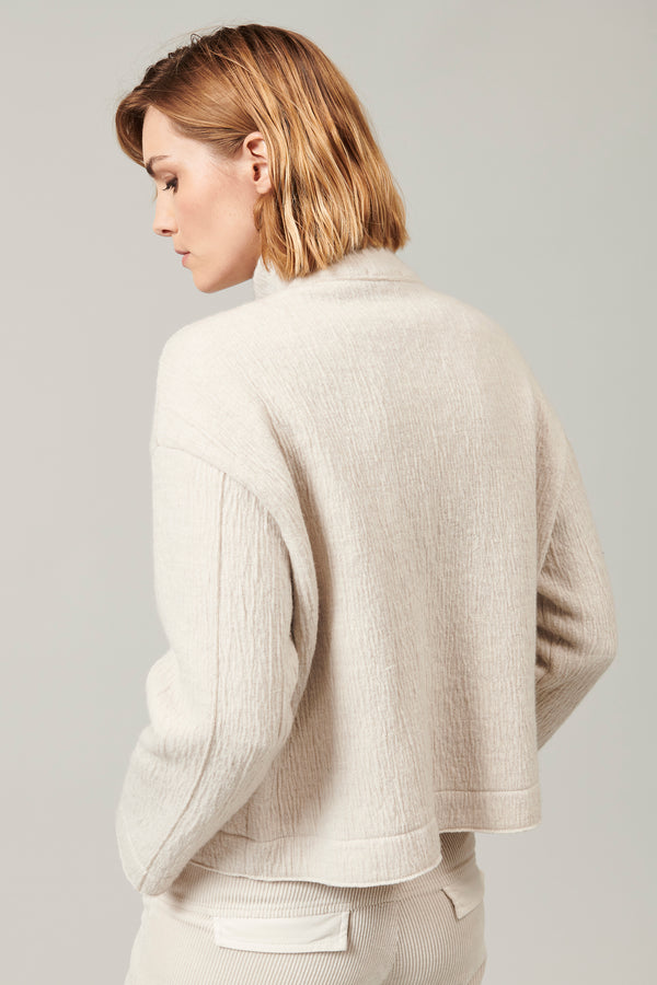 Transit Par Such Giacca corta collo alto a camicia in lana cotta | 1013.CFDTRYX335.01 – Transit Online