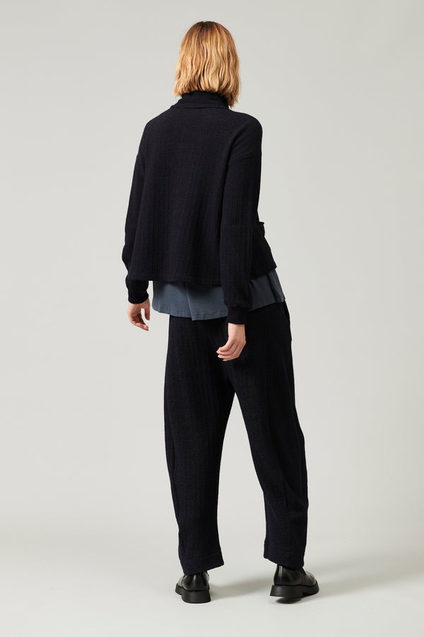 Transit Par Such Maglia zippata in maglia di lana e viscosa jacquard microfantasia | 10 – Transit Saldi
