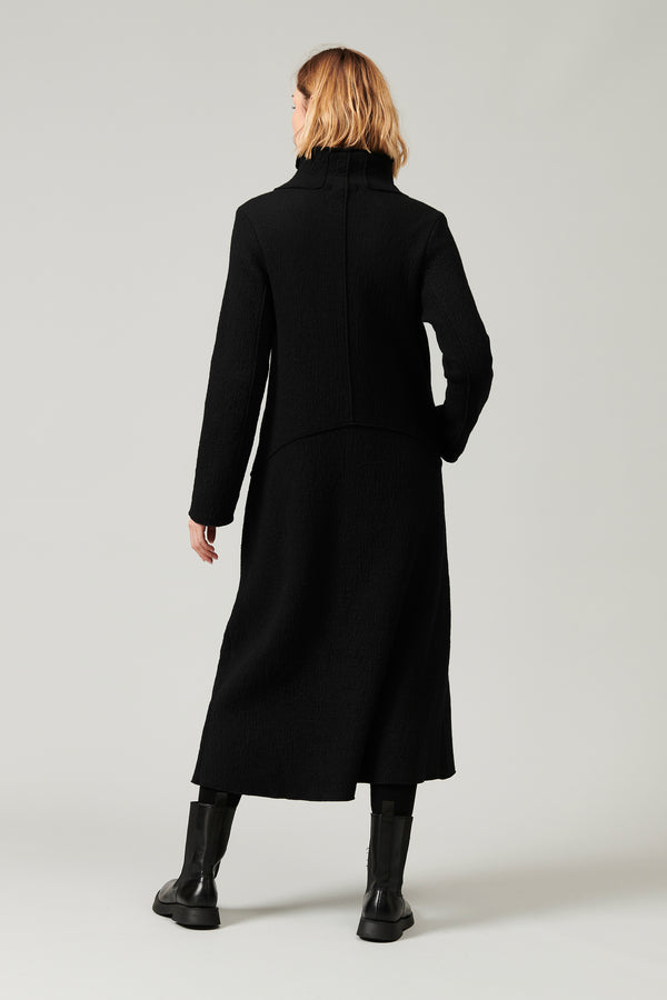 Transit Par Such Cappotto lungo slim fit in maglia di lana cotta | 1013.CFDTRYX332.10 – Transit Limitato a 3 giorni