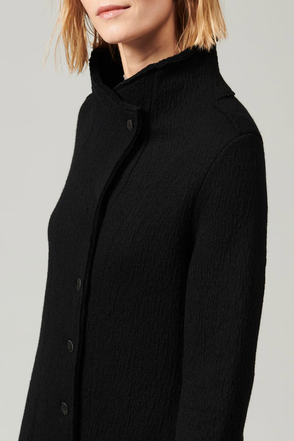 Transit Par Such Cappotto lungo slim fit in maglia di lana cotta | 1013.CFDTRYX332.10 – Transit Limitato a 3 giorni