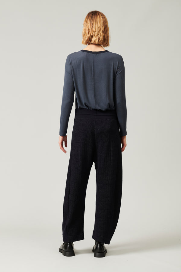 Transit Par Such Pantalone in maglia di misto lana jacquard microfantasia | 1013.CFDTRY – Transit Italia