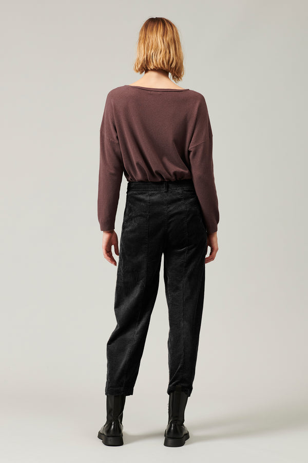 Transit Par Such Pantalone comfort fit in velluto a coste di viscosa e cotone stretch | – Transit Pezzi Unici