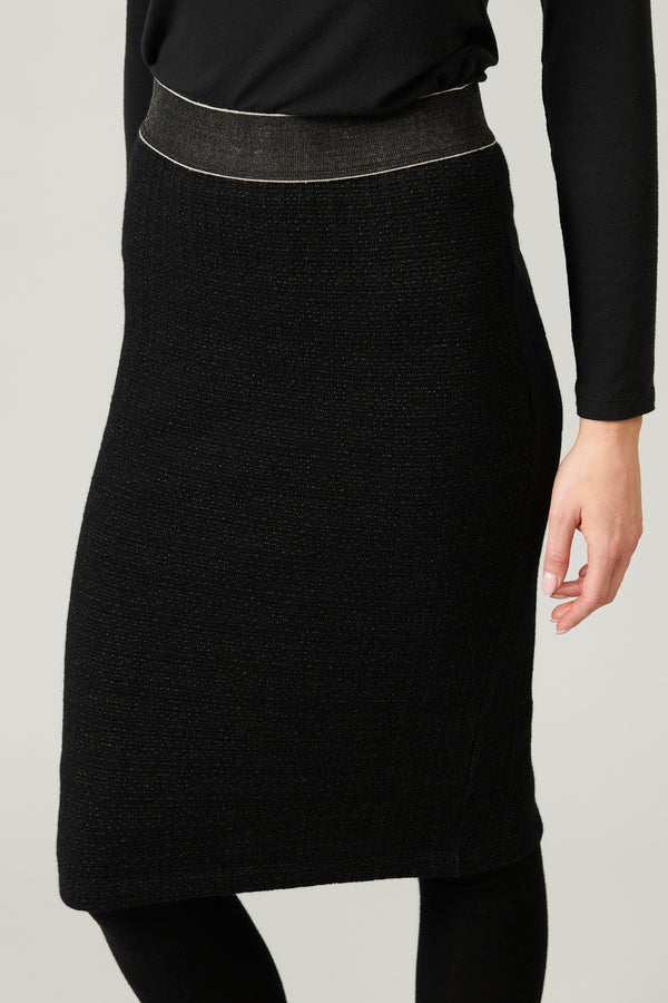 Transit Par Such Gonna tubino in maglia di lana e viscosa jacquard microfantasia | 1013 – Transit Fino Al -60%