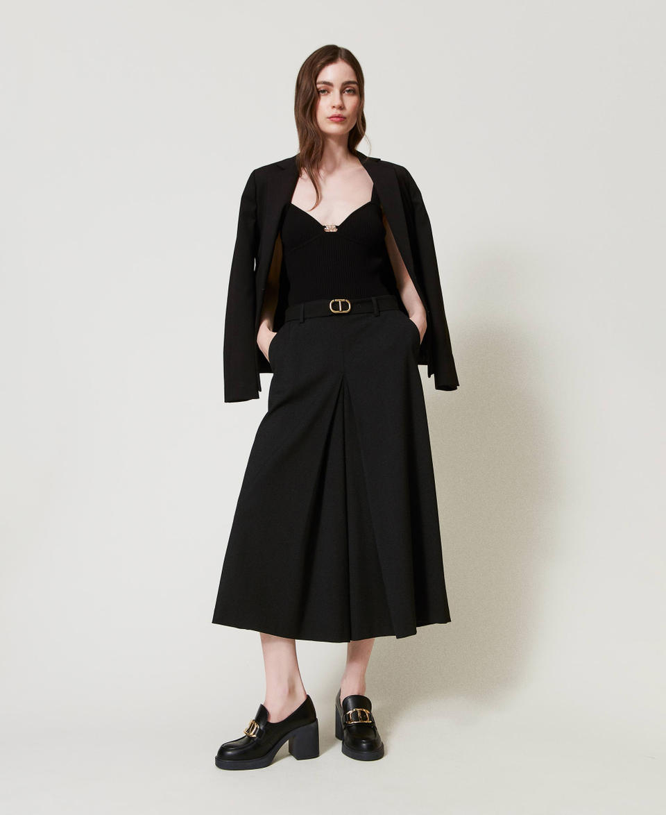 Twin Set Mocassini alti con morsetto Oval T 2025