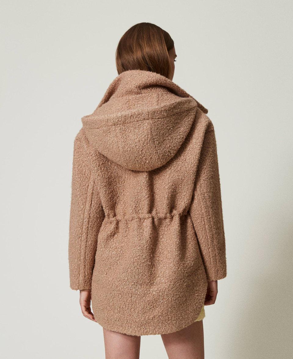 Twin Set Cappotto parka in panno arricciato Promozione Limitata