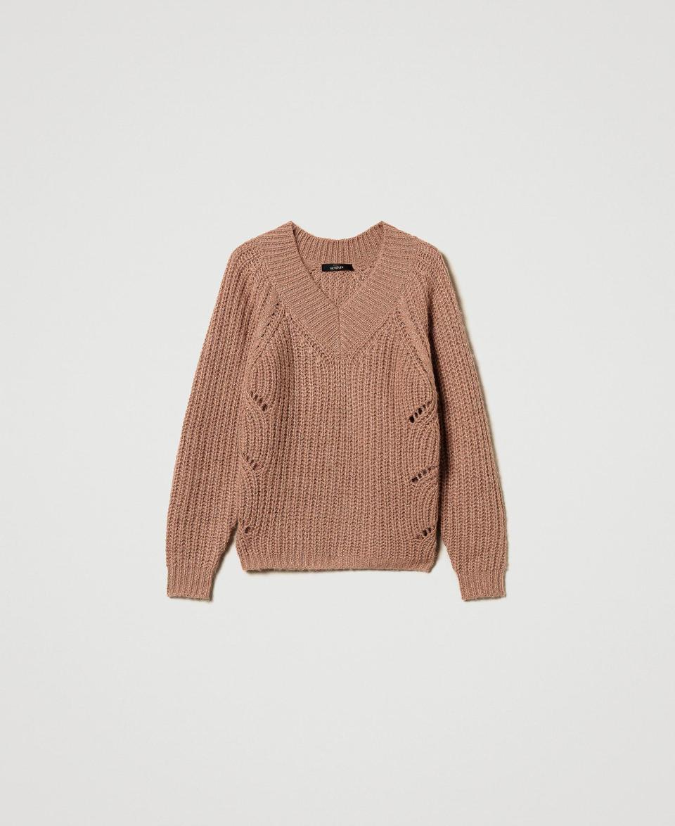 Twin Set Maglia a coste con trecce Shopping Online