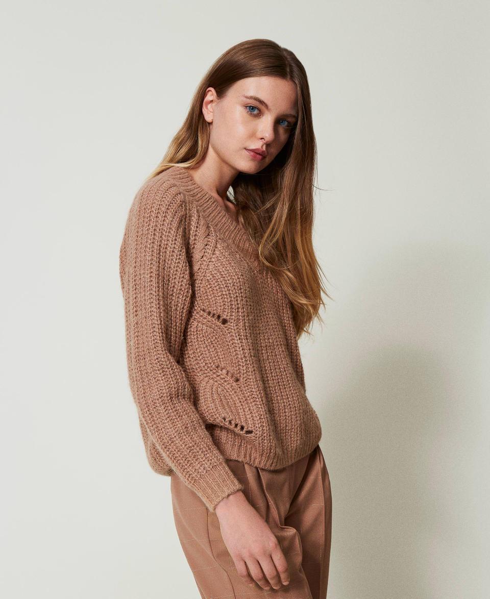 Twin Set Maglia a coste con trecce Shopping Online