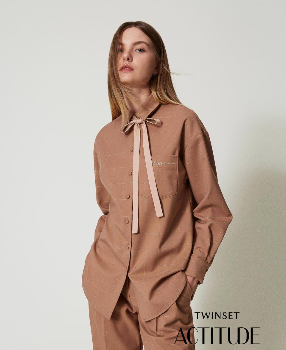Twin Set Camicia check con lurex Affare Del Giorno