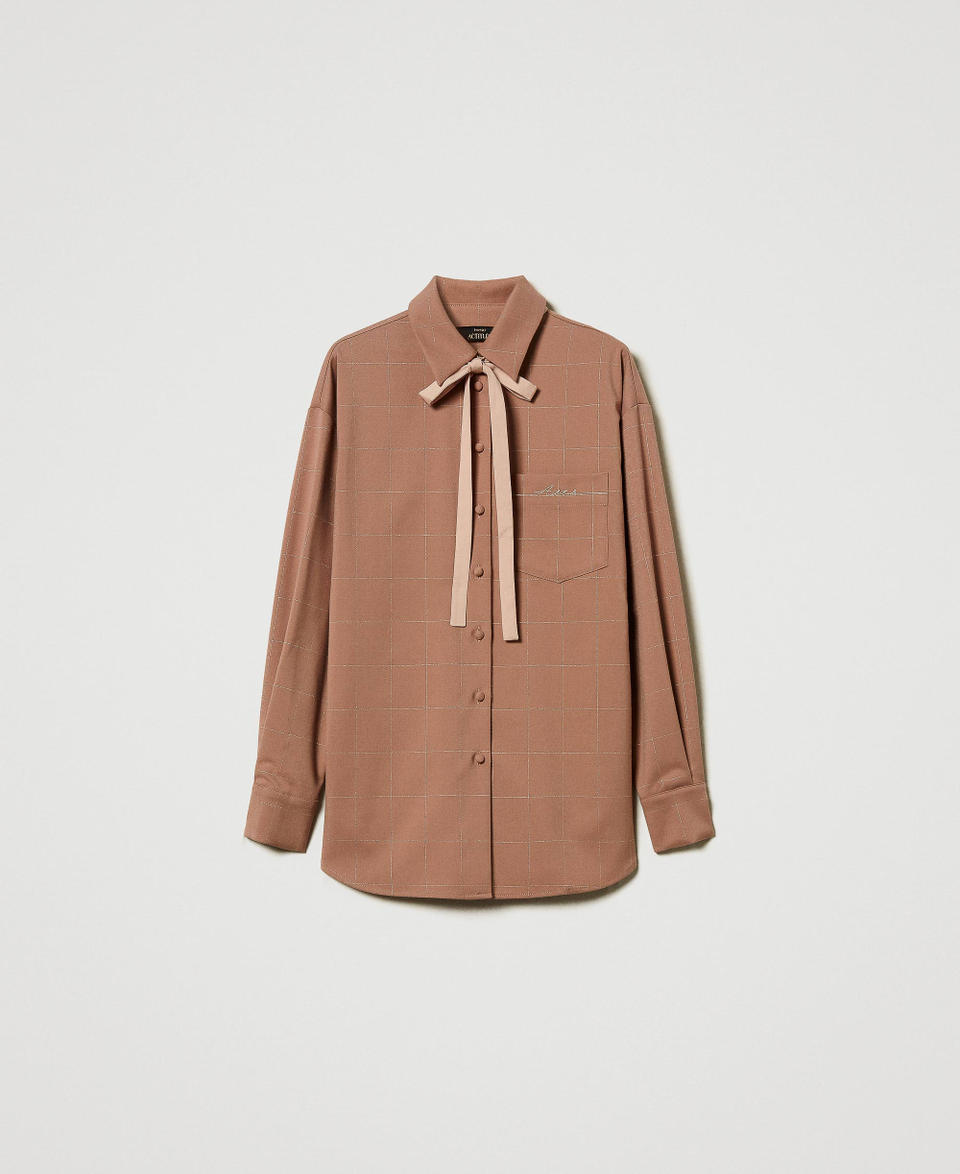 Twin Set Camicia check con lurex Affare Del Giorno