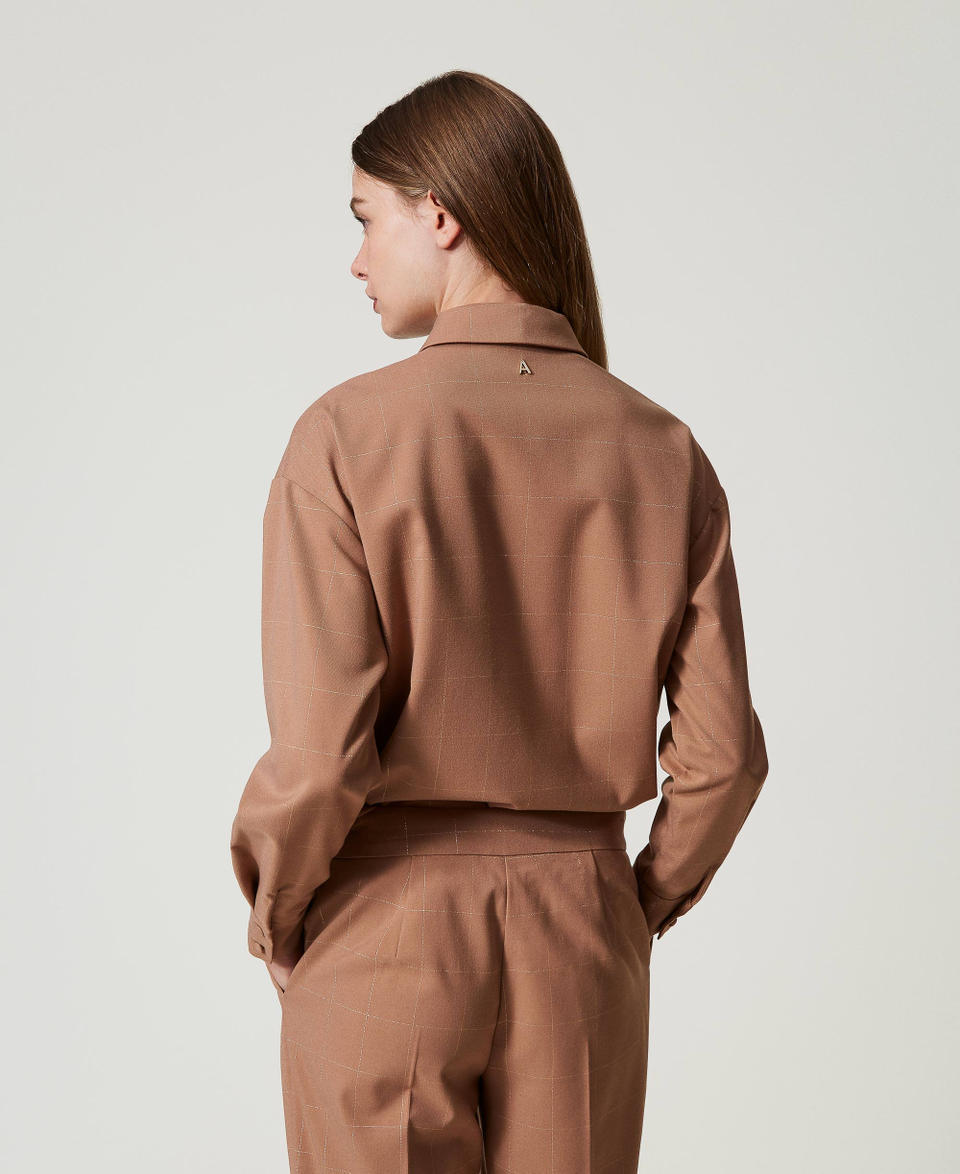 Twin Set Camicia check con lurex Affare Del Giorno