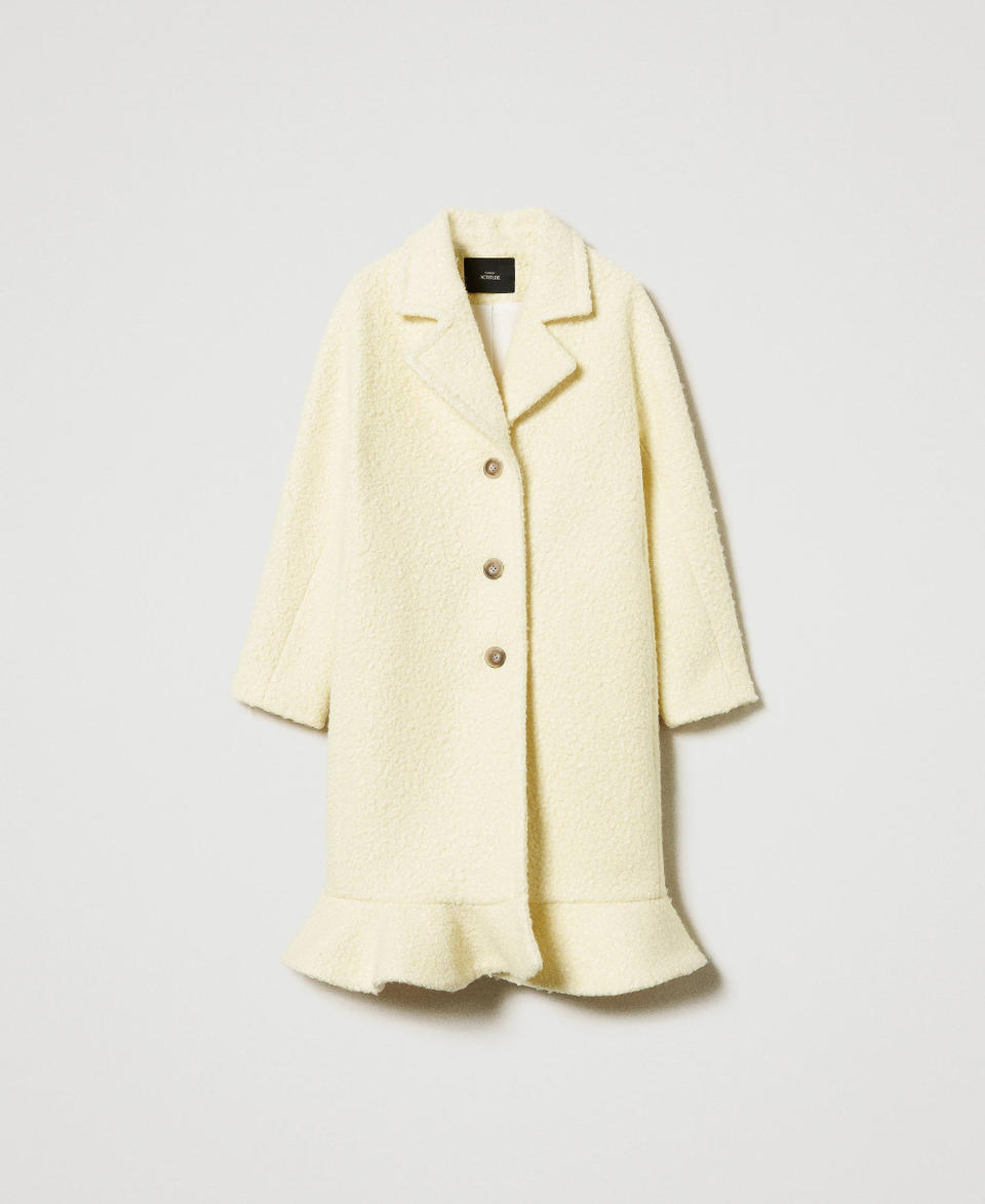 Twin Set Cappotto in panno arricciato Sottocosto