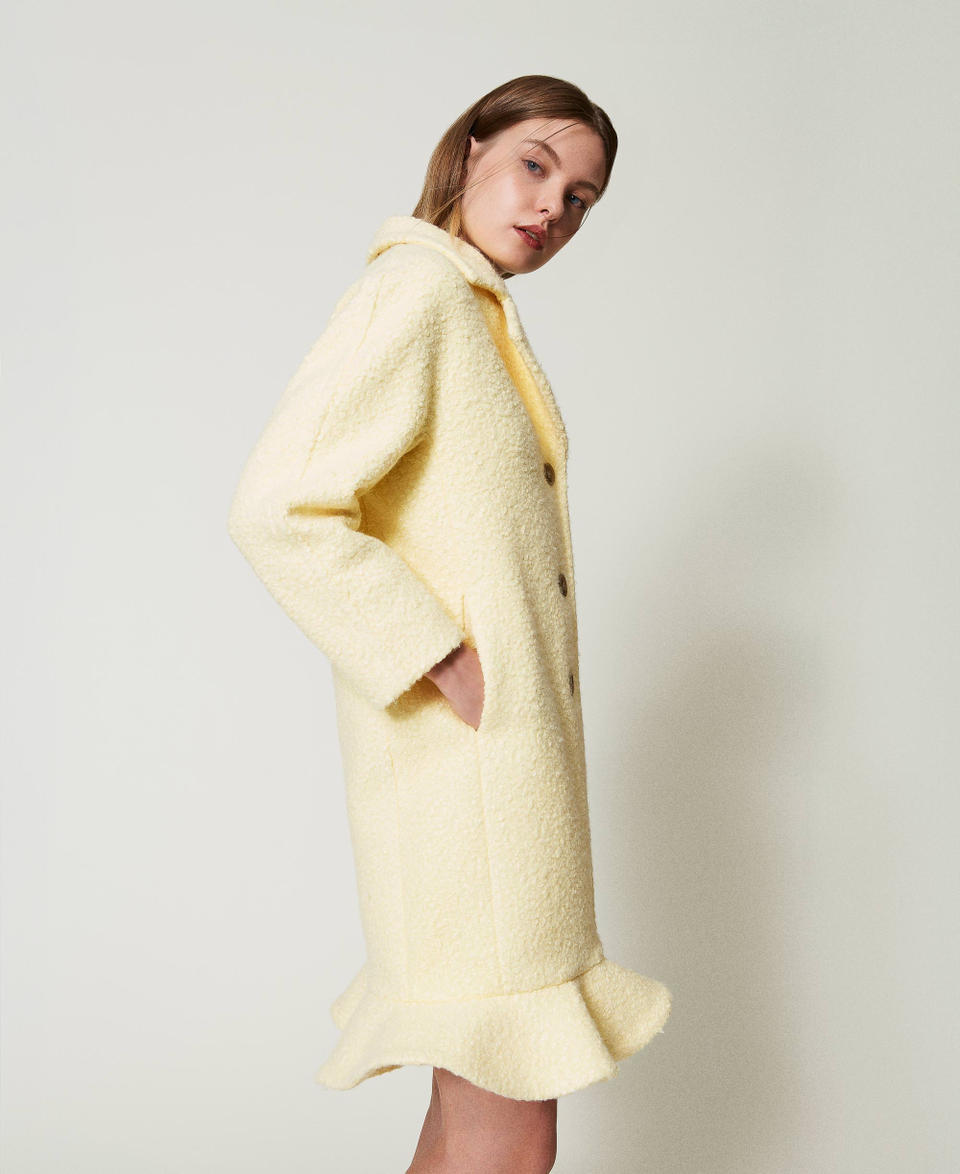 Twin Set Cappotto in panno arricciato Sottocosto