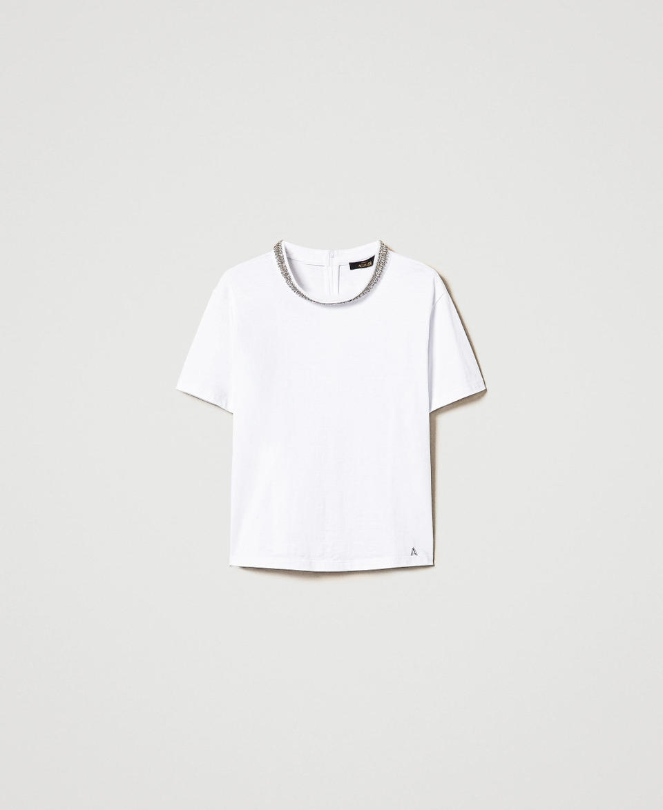 Twin Set T-shirt con ricamo a mano Offerta