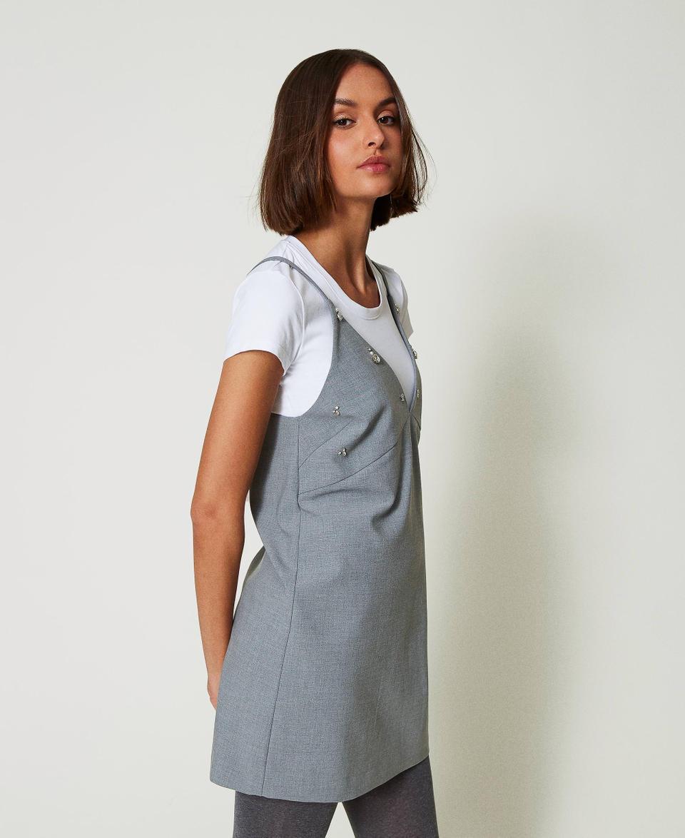 Twin Set Abito corto con ricami e T-shirt Online
