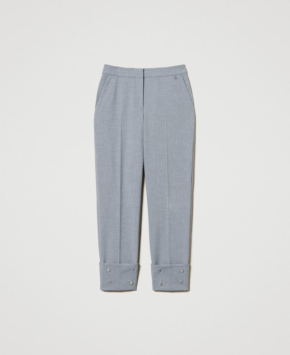 Twin Set Pantaloni con ricami a mano Outlet