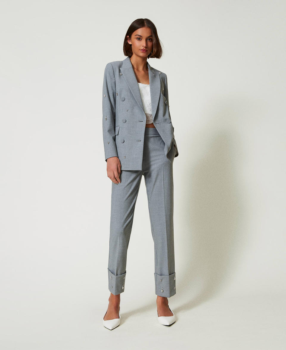 Twin Set Pantaloni con ricami a mano Outlet